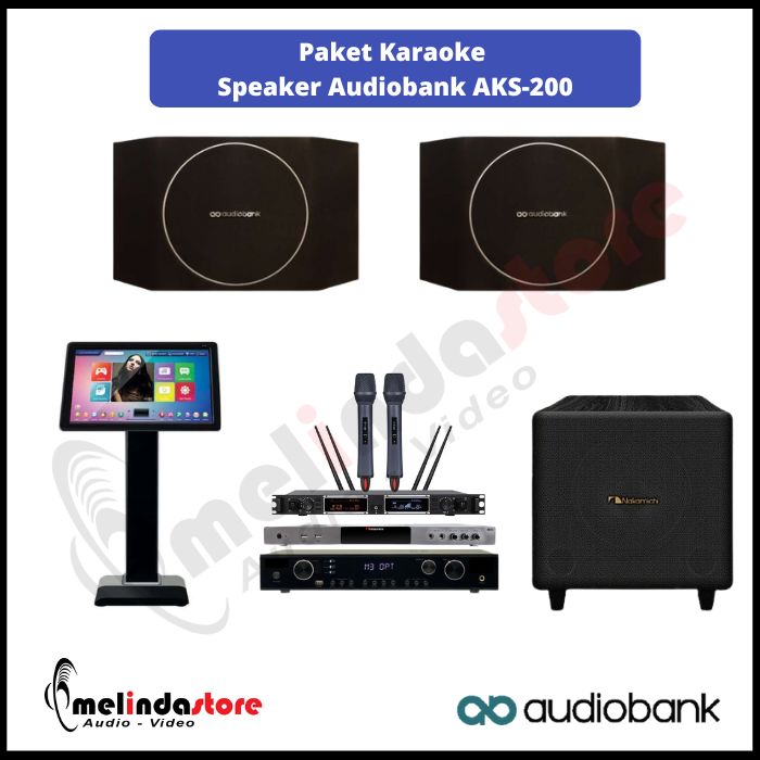 Paket Karaoke Speaker Audiobank | Lengkap